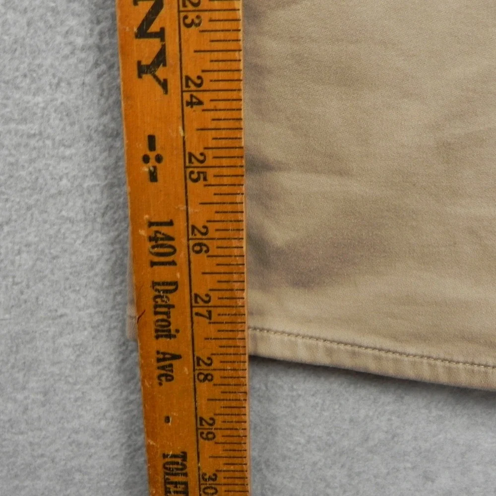 Banana Republic Traveler Pants Mens 35x30 Slim Fit Khaki Tan Chino Trousers